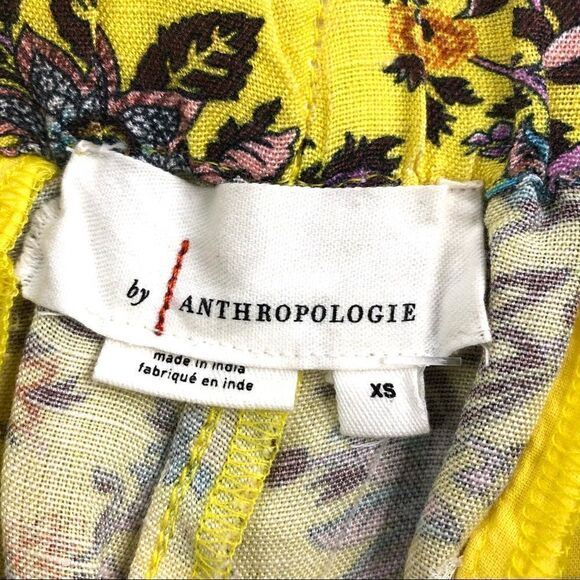 ANTHROPOLOGIE HIGH WAIST SELF TIE BELT PLEATED FRONT LINEN BLEND SHORTS NWT - Picture 8 of 10